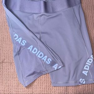 Purple Adidas Spandex Workout Shorts